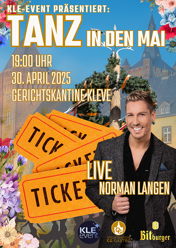 Tanz in den Mai Gerichtskantine Kleve